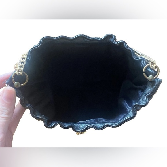 Vintage Ande leather clutch chain bag purse black - Picture 4 of 5